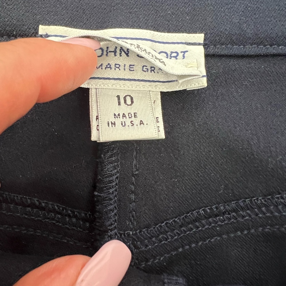 ST.JOHN Sport pant by Marie Gray in navy 10. - Picture 9 of 11